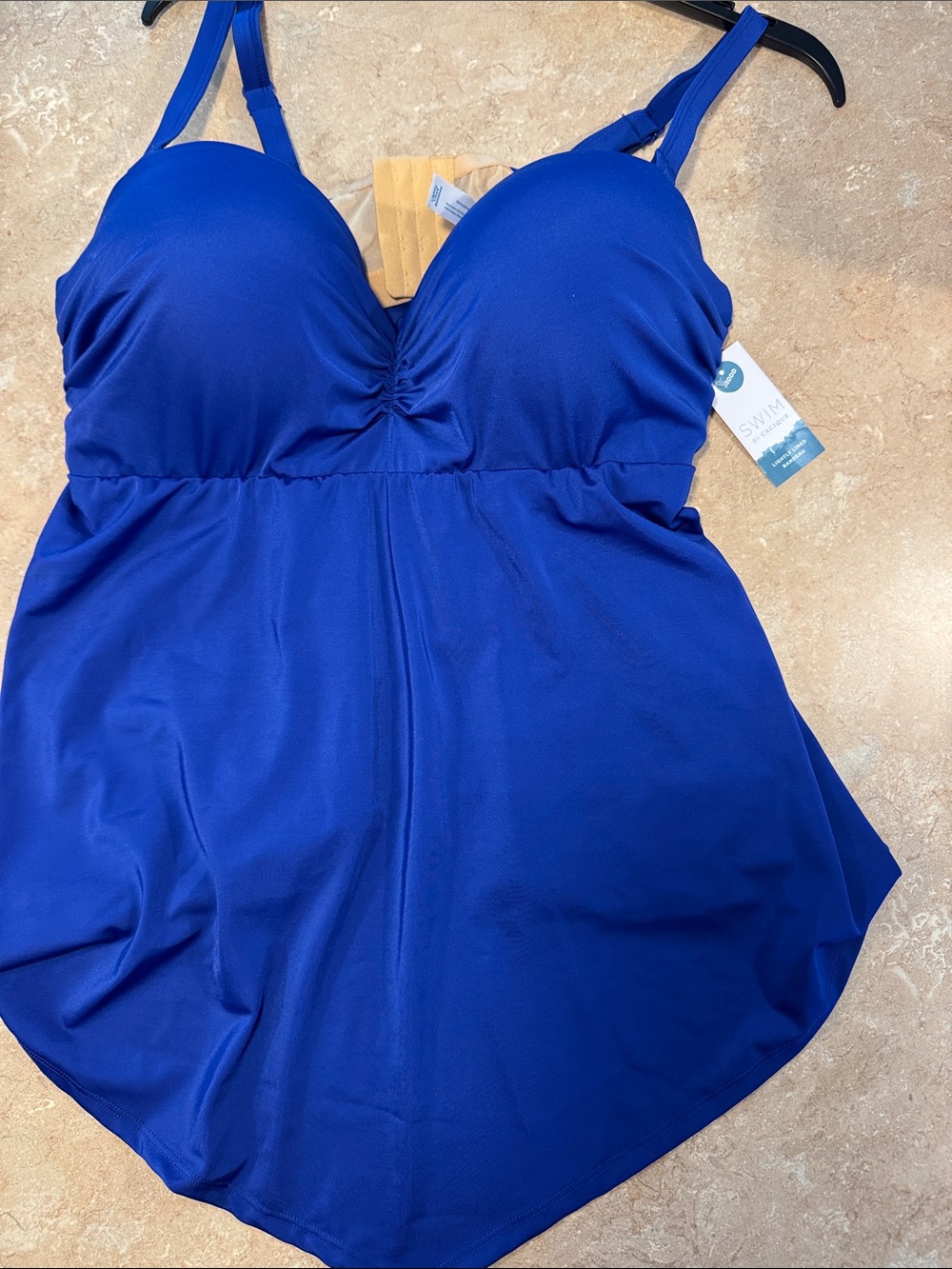 Lane Bryant Cacique Royal Blue Tankini Swim Top